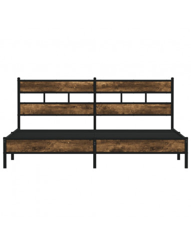 Giroletto senza Materaso in Metallo Rovere Fumo 183x213 cm