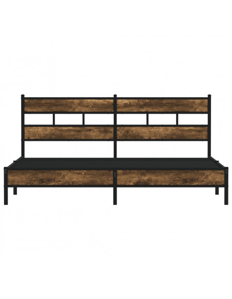 Giroletto senza Materaso in Metallo Rovere Fumo 183x213 cm