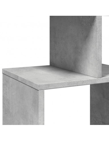 Libreria Grigio Cemento 92x29x188 cm in Legno Multistrato