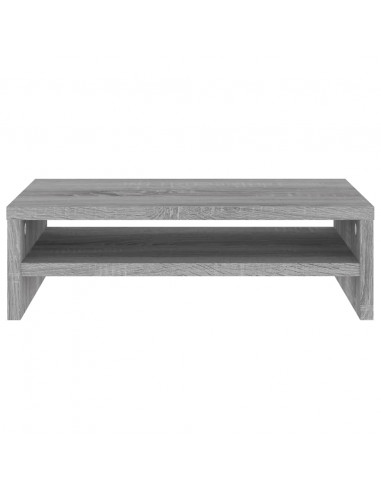 Supporto per Monitor Grigio Sonoma 42x24x13cm Legno Multistrato