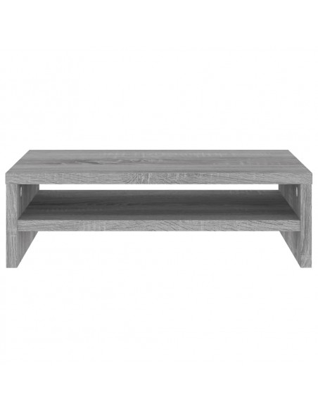 Supporto per Monitor Grigio Sonoma 42x24x13cm Legno Multistrato
