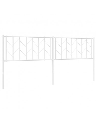Testiera in Metallo Bianco 193 cm
