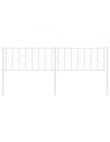 Testiera in Metallo Bianco 193 cm