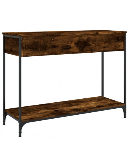 Tavolino Consolle Rovere Fumo 100x34,5x75cm Legno Multistrato