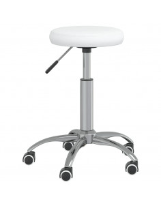 Sedia da Ufficio Girevole Bianca in Similpelle 2