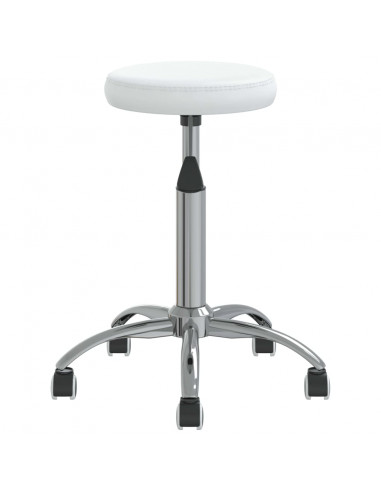 Sedia da Ufficio Girevole Bianca in Similpelle