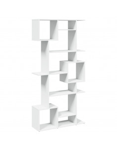 Libreria Bianca 92x29x188 cm in Legno Multistrato 2