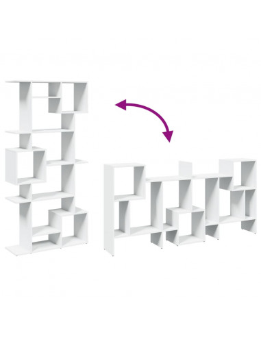 Libreria Bianca 92x29x188 cm in Legno Multistrato