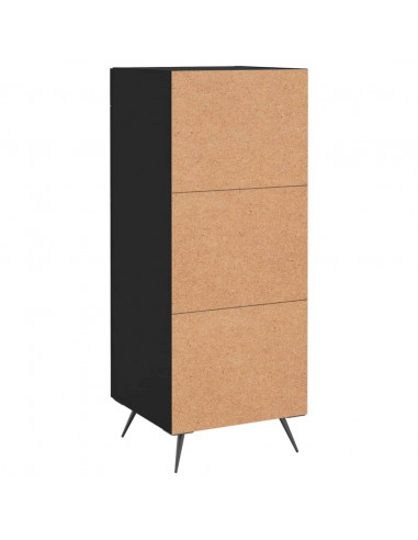 Credenza Nero 34,5x34x90 cm in Legno Multistrato