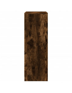 Credenza con LED Rovere Fumo 77x34x100 cm in Legno Multistrato 2