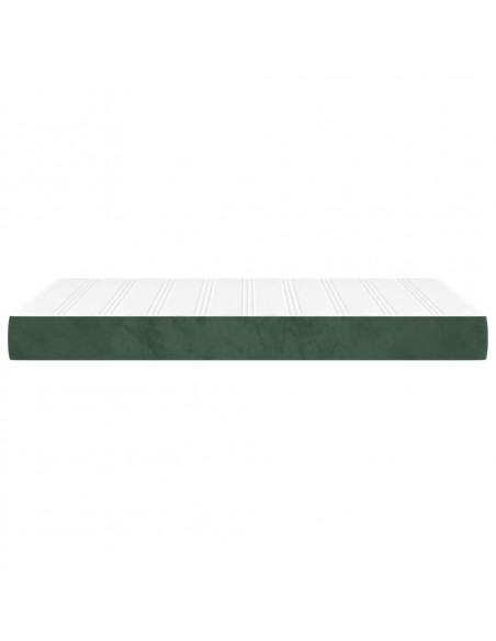Materasso a Molle Verde Scuro 120x200x20 cm in Velluto
