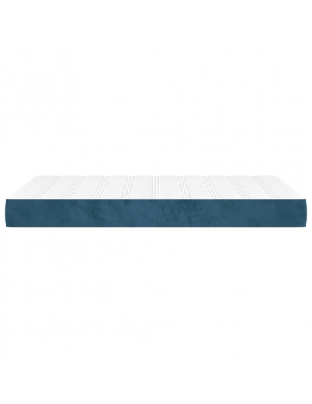 Materasso a Molle Blu Scuro 120x200x20 cm in Velluto