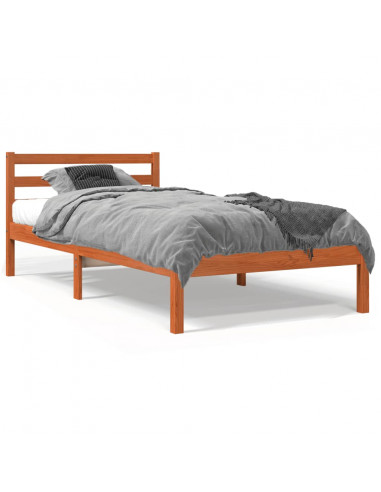 Giroletto Marrone Cera 90x190 cm in Legno Massello di Pino