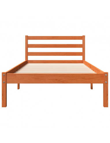 Giroletto Marrone Cera 90x190 cm in Legno Massello di Pino