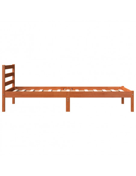 Giroletto Marrone Cera 90x190 cm in Legno Massello di Pino