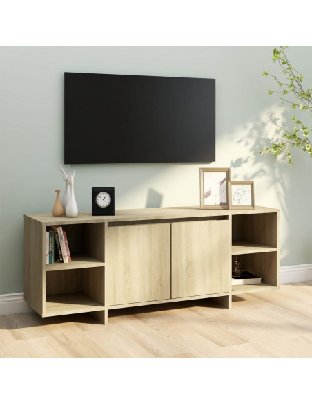 Mobile Porta TV Rovere Sonoma 130x35x50 cm in Truciolato