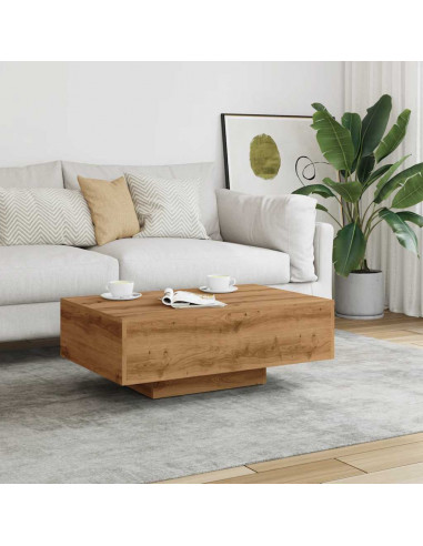 Tavolino Salotto Rovere Artigianale 85x55x31 cm in Truciolato