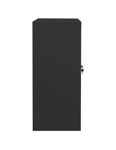 Armadio per Ufficio Antracite 90x40x90 cm in Acciaio