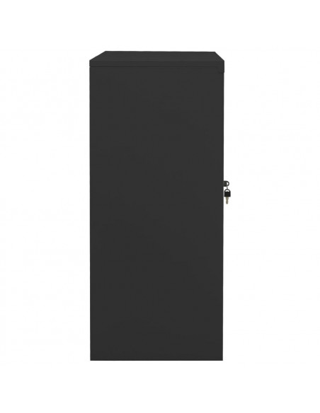 Armadio per Ufficio Antracite 90x40x90 cm in Acciaio