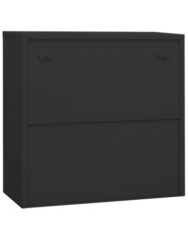 Armadio per Ufficio Antracite 90x40x90 cm in Acciaio