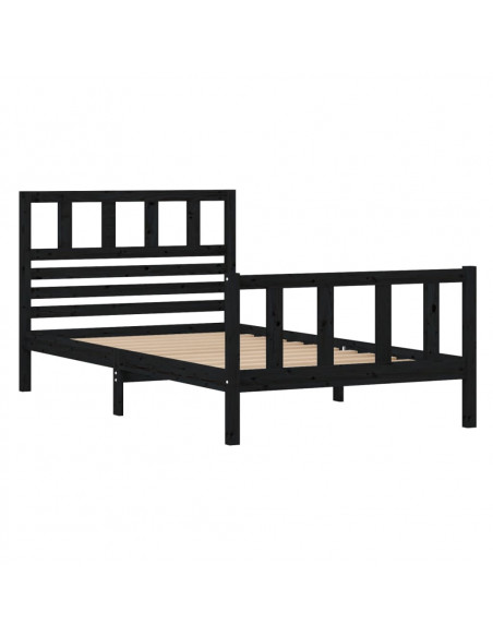 Giroletto Nero in Legno Massello 100x200 cm