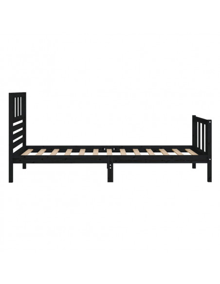 Giroletto Nero in Legno Massello 100x200 cm