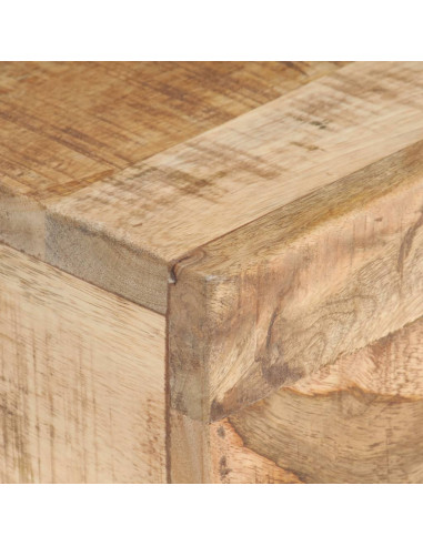 Tavolino 40x30x50 cm in Legno Massello di Mango Grezzo