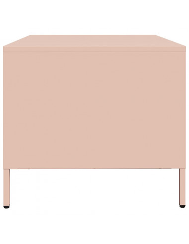 Mobile TV Rosa 68x50x43,5 cm in Acciaio Laminato a Freddo