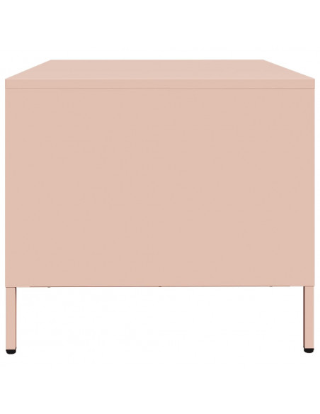 Mobile TV Rosa 68x50x43,5 cm in Acciaio Laminato a Freddo