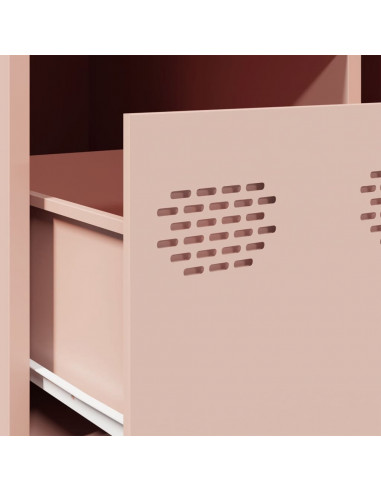 Mobile TV Rosa 68x50x43,5 cm in Acciaio Laminato a Freddo