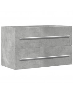 Mobile Lavabo Rovere Artigianale 80x38,5x48 cm in Truciolato 2