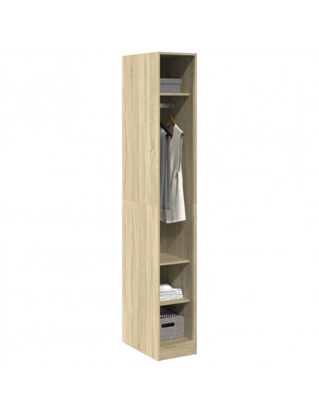Armadio Rovere Sonoma 30x50x200 cm in Legno Multistrato