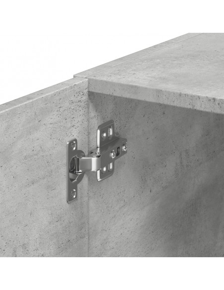 Mobile Sottile Grigio Cemento 45x42,5x225 cm in Truciolato
