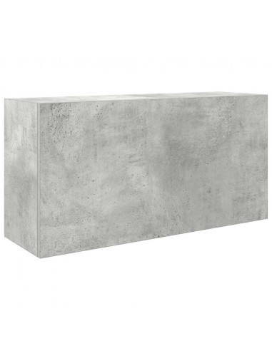 Mobile da Bagno a Parete Grigio Cemento 80x25x40 cm Truciolato