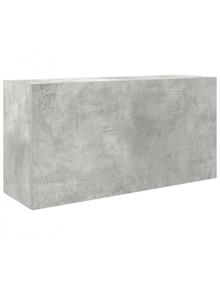 Mobile da Bagno a Parete Grigio Cemento 80x25x40 cm Truciolato