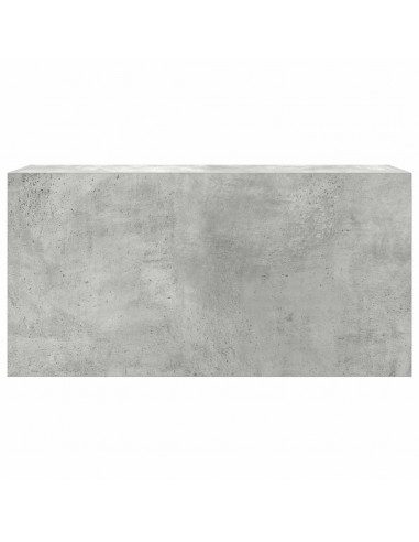 Mobile da Bagno a Parete Grigio Cemento 80x25x40 cm Truciolato