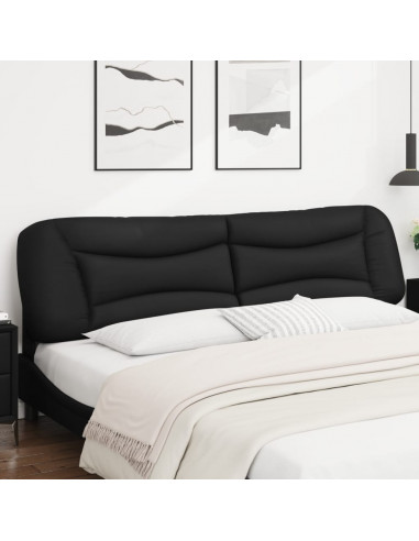 Cuscino Testiera Nero 200 cm in Similpelle