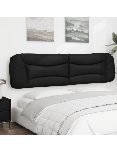Cuscino Testiera Nero 200 cm in Similpelle