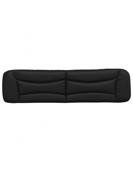 Cuscino Testiera Nero 200 cm in Similpelle