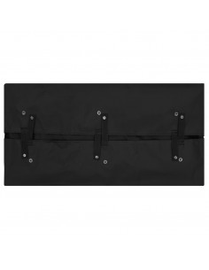 Telo per Carrello da Giardino Nero 81x41x40 cm in Tessuto 2