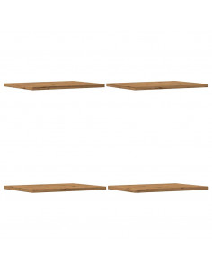 Ripiani per Libreria 4 pz Rovere 60x10x1,5 cm Legno Multistrato 2