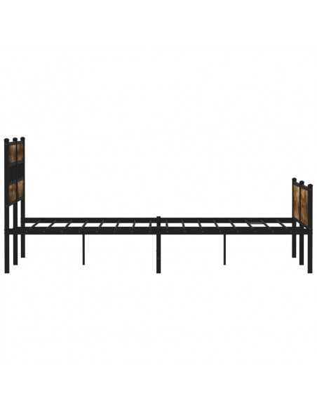 Giroletto senza Materasso Rovere Fumo 140x190 cm in Truciolato