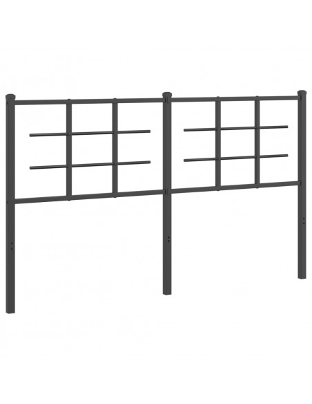 Testiera in Metallo Nero 150 cm