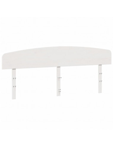 Testiera Bianca 180 cm in Legno Massello di Pino