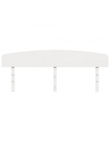 Testiera Bianca 180 cm in Legno Massello di Pino