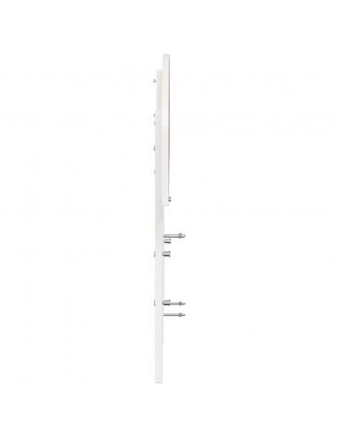 Testiera Bianca 180 cm in Legno Massello di Pino