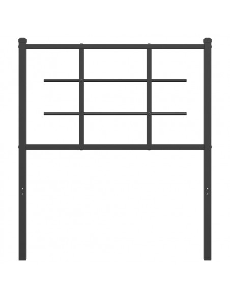 Testiera in Metallo Nero 75 cm