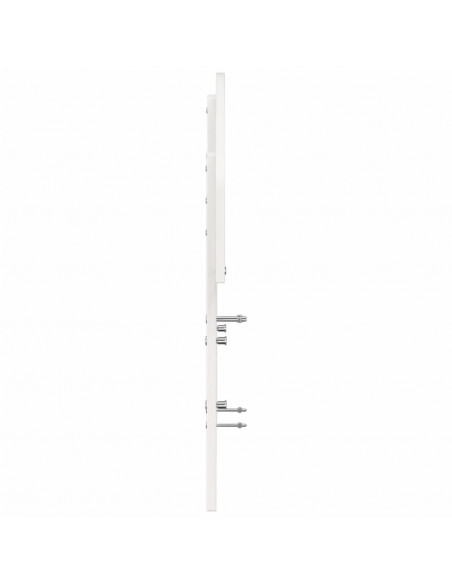 Testiera Bianca 120 cm in Legno Massello di Pino