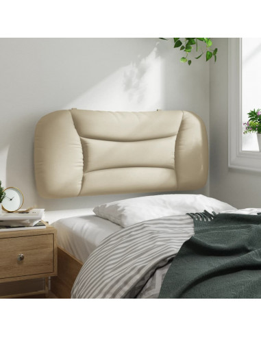 Cuscino Testiera Crema 90 cm in Tessuto