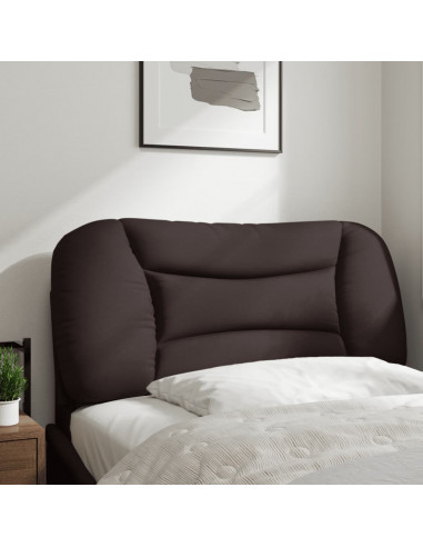 Cuscino Testiera Marrone Scuro 90 cm in Tessuto